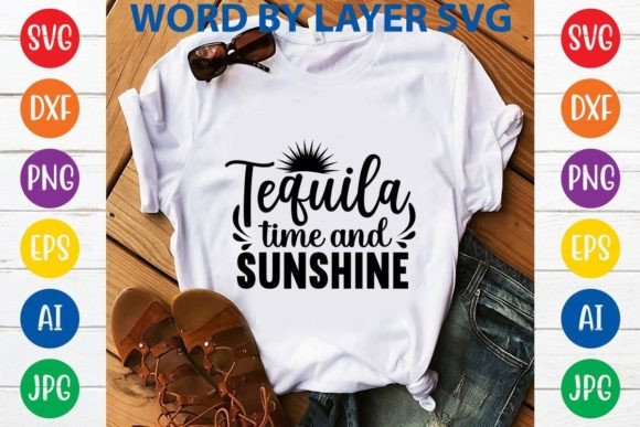 Download Tequila Time and Sunshine Svg Design - Premium Resources