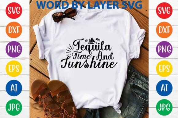 Download Tequila Time and Sunshine Svg Design - Premium Resources
