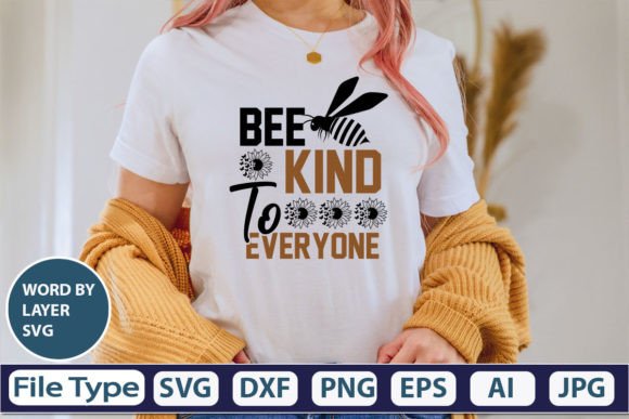 Download Bee Kind to Everyone SVG Cut File - Bee kind to everyone svg cut file Collection